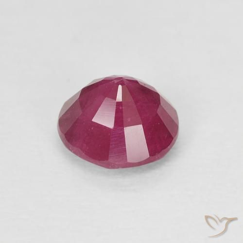 Ruby Gemstone in 5.5 mm (calibrated) Size for Sale, Ruby Stone in Pinkish Red Color