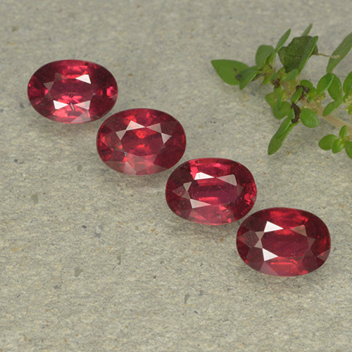 Deep Crimson Red Ruby Gem - 1.3ct Oval Facet (ID: 495340)