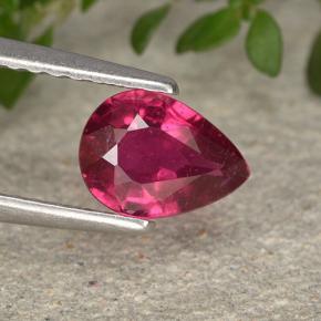 0.9ct Pear Facet Pinkish Red Ruby for sale thumb image of 0.9ct Pear Facet Pinkish Red Ruby (ID: 495512)