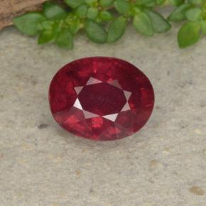 2.9ct Oval Facet Pinkish Red Ruby Gem for sale 2.9ct Oval Facet Pinkish Red Ruby Gem (ID: 495603)