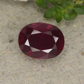 3.1ct Oval Facet Pinkish Red Ruby for sale thumb image of 3.1ct Oval Facet Pinkish Red Ruby (ID: 495609)