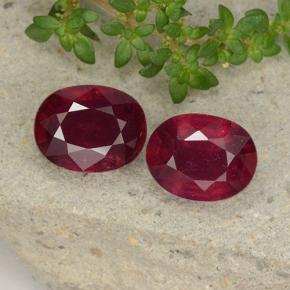 2.4ct Oval Facet Pinkish Red Ruby Gem for sale 2.4ct Oval Facet Pinkish Red Ruby Gem (ID: 495799)