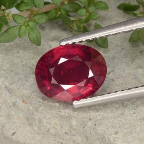 2.6ct Oval Facet Pinkish Red Ruby for sale thumb image of 2.6ct Oval Facet Pinkish Red Ruby (ID: 495809)