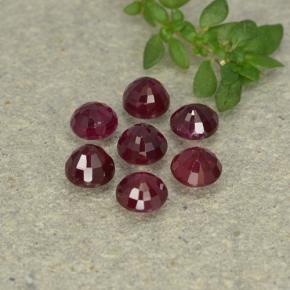 Ruby Gemstones in 3.5 mm (calibrated) Size for Sale, Ruby Stones in Blood Red Color