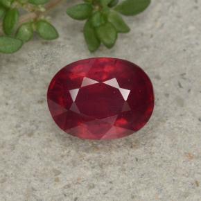 Blood Red Рубин Камень - 2.2ct Фасетный Овал (ID: 496028)