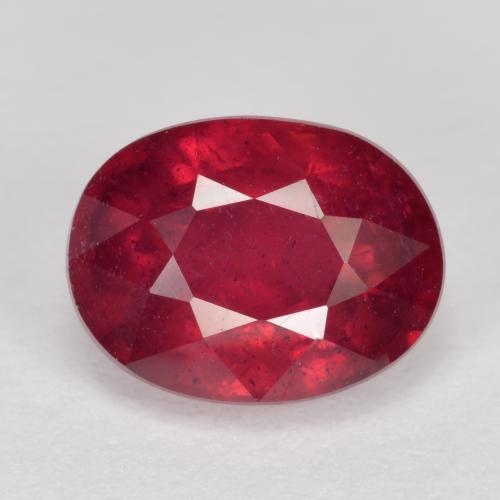 Rojo claro Rubí Gema - 2.2ct Forma ovalada (ID: 496041)