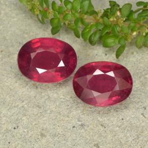 2.3ct Oval Facet Pinkish Red Ruby Gem for sale 2.3ct Oval Facet Pinkish Red Ruby Gem (ID: 496346)