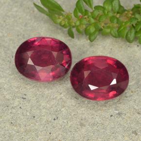 2.4ct Oval Facet Pinkish Red Ruby Gem for sale 2.4ct Oval Facet Pinkish Red Ruby Gem (ID: 496350)