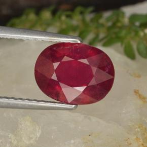2.8ct Oval Facet Pinkish Red Ruby Gem for sale 2.8ct Oval Facet Pinkish Red Ruby Gem (ID: 496359)