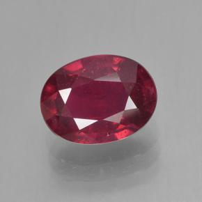 2ct Oval Facet Pinkish Red Ruby Gem for sale 2ct Oval Facet Pinkish Red Ruby Gem (ID: 496370)