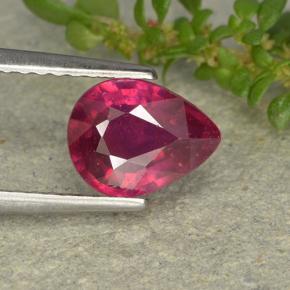 1.3ct Pear Facet Pinkish Red Ruby Gem for sale 1.3ct Pear Facet Pinkish Red Ruby Gem (ID: 496377)