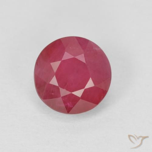 1.09ct Natural Reddish Pink Ruby, Round, VS-SI