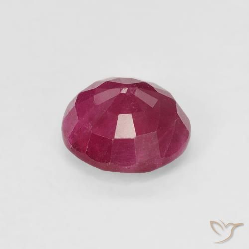 Ruby Gemstone in 5.5 mm (calibrated) Size for Sale, Ruby Stone in Jam Red Color
