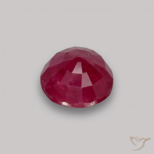 Ruby Gemstone in 5.5 mm (calibrated) Size for Sale, Ruby Stone in Deep Red Color