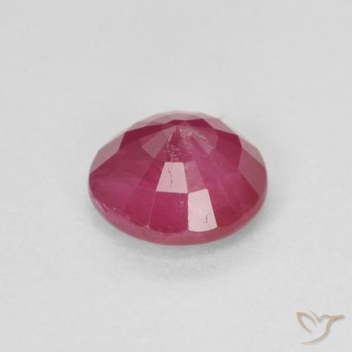 Ruby Gemstone in 5.5 mm (calibrated) Size for Sale, Ruby Stone in Pinkish Red Color