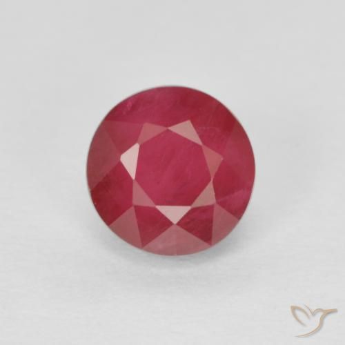 0.96ct Natural Deep Crimson Ruby, Round, VS-SI