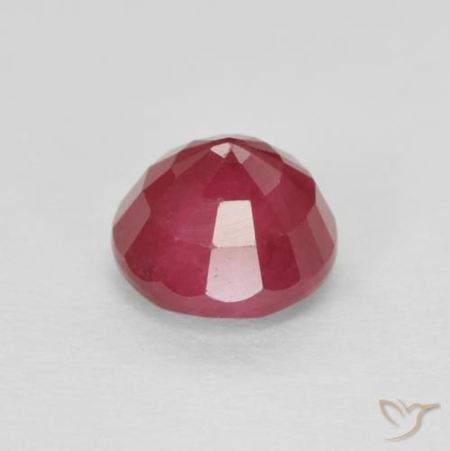 Ruby Gemstone in 5.5 mm (calibrated) Size for Sale, Ruby Stone in Deep Crimson Color