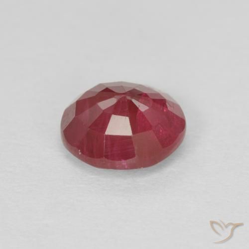Ruby Gemstone in 5.5 mm (calibrated) Size for Sale, Ruby Stone in Medium Red Color