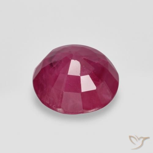 Ruby Gemstone in 6 mm (calibrated) Size for Sale, Ruby Stone in Medium Red Color