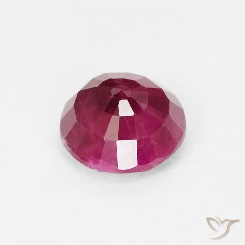 Ruby Gemstone in 5.3 mm Size for Sale, Ruby Stone in Pinkish Red Color