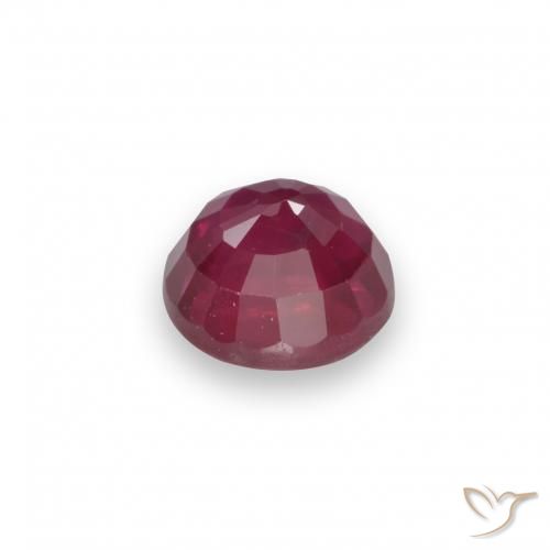 Ruby Gemstone in 5.5 mm (calibrated) Size for Sale, Ruby Stone in Deep Red Color