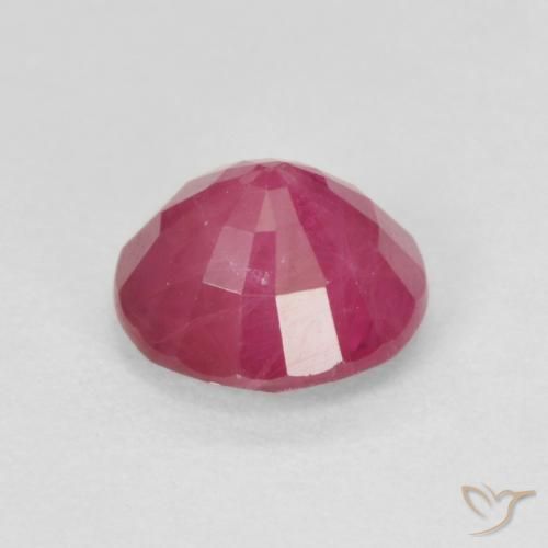 Ruby Gemstone in 6 mm (calibrated) Size for Sale, Ruby Stone in Pinkish Red Color