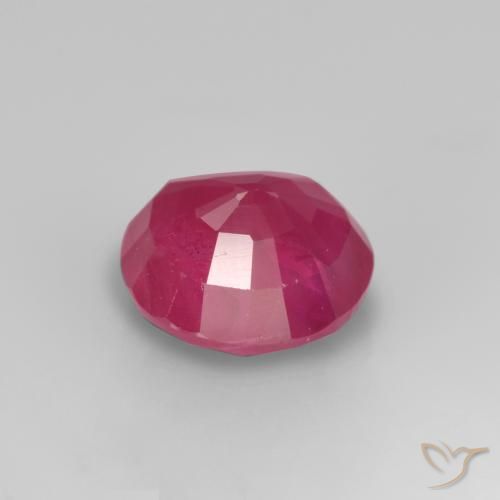 Ruby Gemstone in 5.3 mm Size for Sale, Ruby Stone in Pinkish Red Color