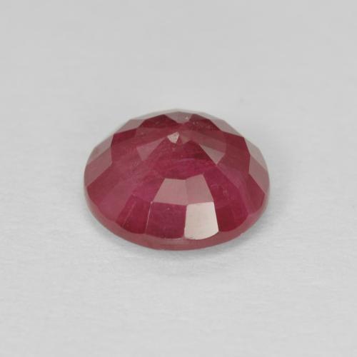 Ruby Gemstone in 7 mm (calibrated) Size for Sale, Ruby Stone in Reddish Pink Color