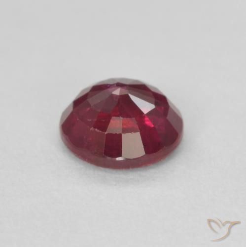 Ruby Gemstone in 4.4 mm Size for Sale, Ruby Stone in Deep Red Color