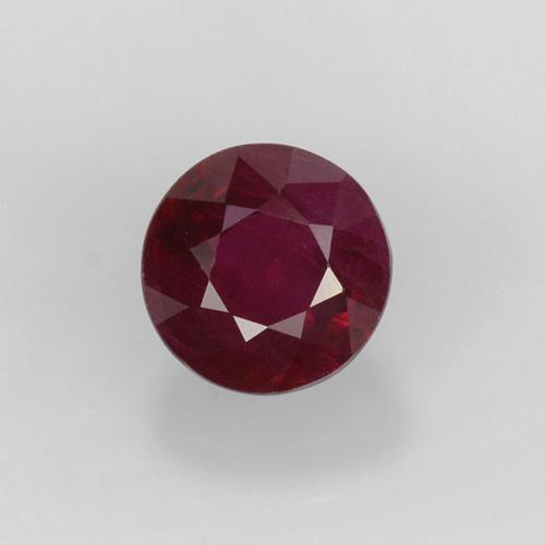 0.6ct Round Facet Pinkish Red Ruby Gem for sale 0.6ct Round Facet Pinkish Red Ruby Gem (ID: 496689)