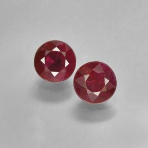 0.4ct Round Facet Pinkish Red Ruby Gem for sale 0.4ct Round Facet Pinkish Red Ruby Gem (ID: 496696)
