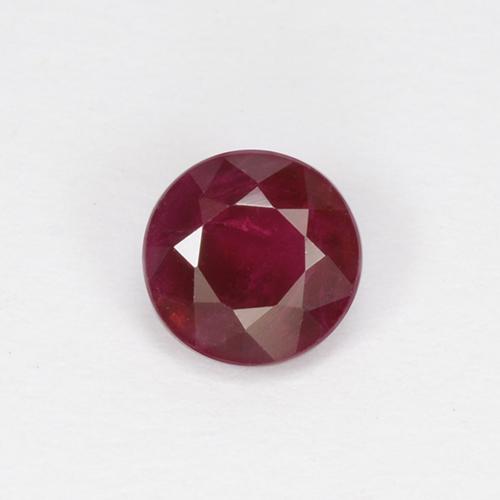 tiefrot Rubin Edelstein - 0.5ct Rund Facettenschliff (ID: 496822)