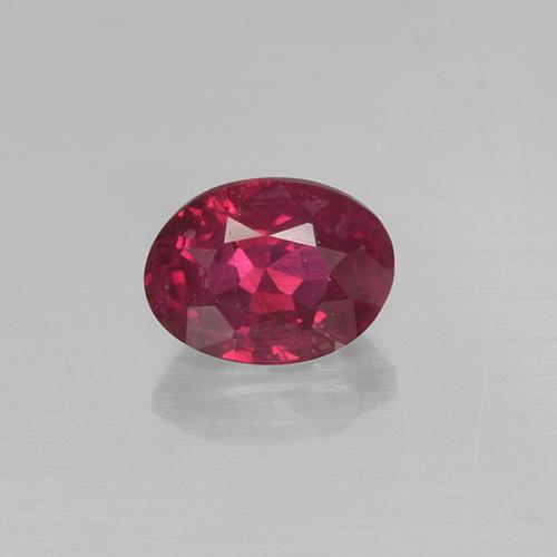 Rubis Rouge oval facet de Birmanie, 4,3 x 3,3mm, poids de 0,33 ct, pierre gemme naturelle Chauffé de pureté vs-si, 1 pièce Rubis, couleur Rouge moyen, dureté Mohs de 9 convient aux bijoux de tous les jours, pierre de sagesse, Symbolise la passion et l'énergie, Photo A