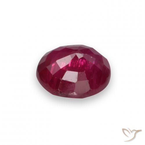 Ruby Gemstone in 5.5 mm (calibrated) Size for Sale, Ruby Stone in Medium-Dark Red Color