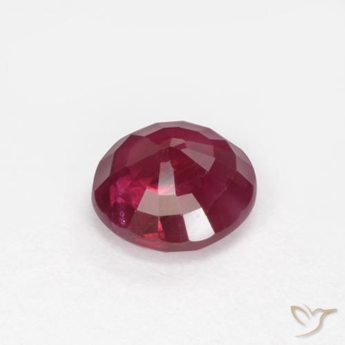 Ruby Gemstone in 5.7 mm Size for Sale, Ruby Stone in Jam Red Color