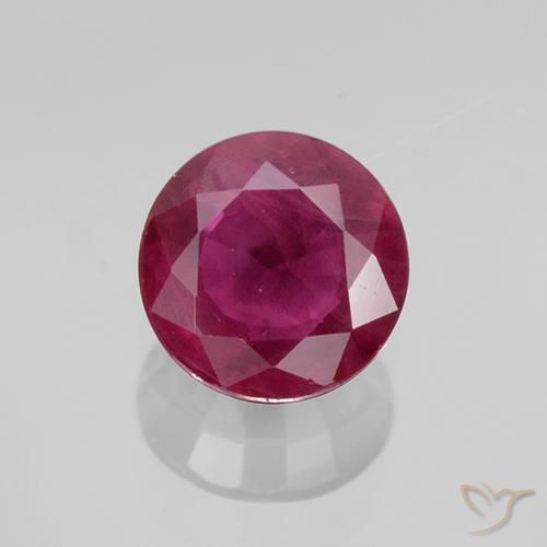 0.70ct Natural Dark Red Ruby, Round, VS-SI
