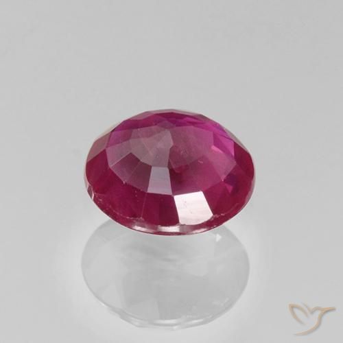 Ruby Gemstone in 5.5 mm (calibrated) Size for Sale, Ruby Stone in Dark Red Color