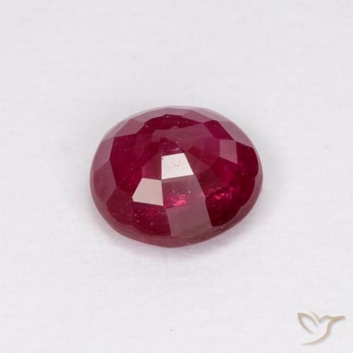 Ruby Gemstone in 5.3 mm Size for Sale, Ruby Stone in Medium Red Color