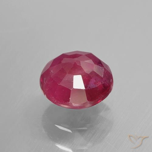 Ruby Gemstone in 5.7 mm Size for Sale, Ruby Stone in Medium Red Color