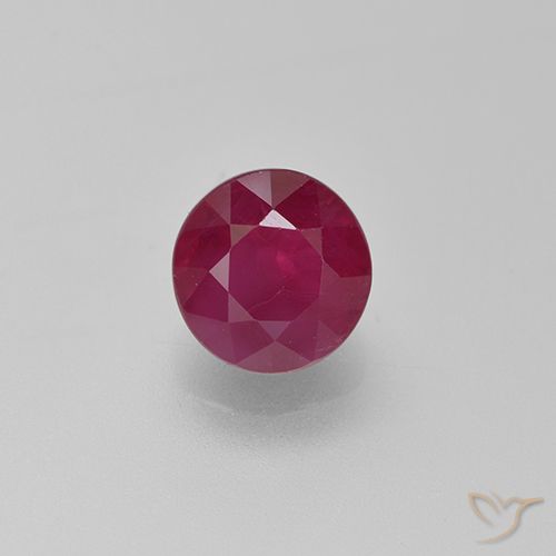 1.11ct Natural Medium Red Ruby, Round, VS-SI