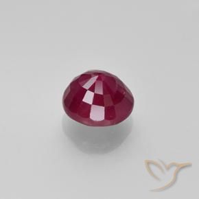 Ruby Gemstone in 5.7 mm Size for Sale, Ruby Stone in Medium Red Color