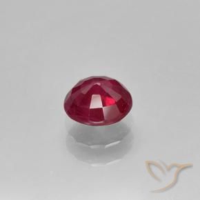 Ruby Gemstone in 5.5 mm (calibrated) Size for Sale, Ruby Stone in Deep Reddish Pink Color