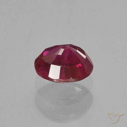 Ruby Gemstone in 5.5 mm (calibrated) Size for Sale, Ruby Stone in Medium-Dark Red Color