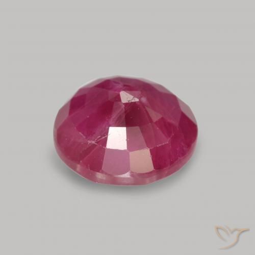 Ruby Gemstone in 6 mm (calibrated) Size for Sale, Ruby Stone in Medium Red Color