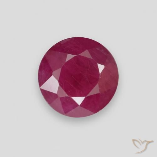 1.07ct Natural Pinkish Red Ruby, Round, VS-SI