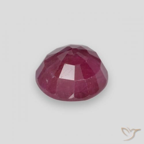 Ruby Gemstone in 5.7 mm Size for Sale, Ruby Stone in Pinkish Red Color