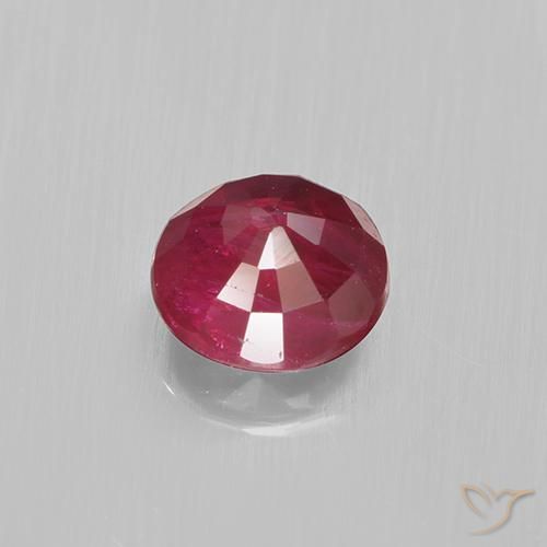 Ruby Gemstone in 5 mm (calibrated) Size for Sale, Ruby Stone in Deep Crimson Color