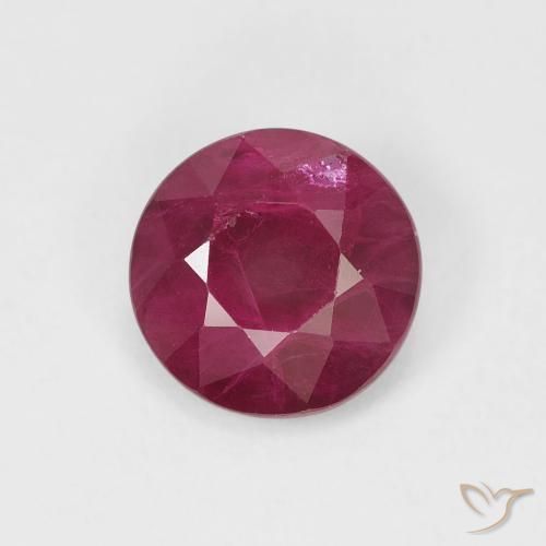 1.07ct Natural Jam Red Ruby, Round, VS-SI