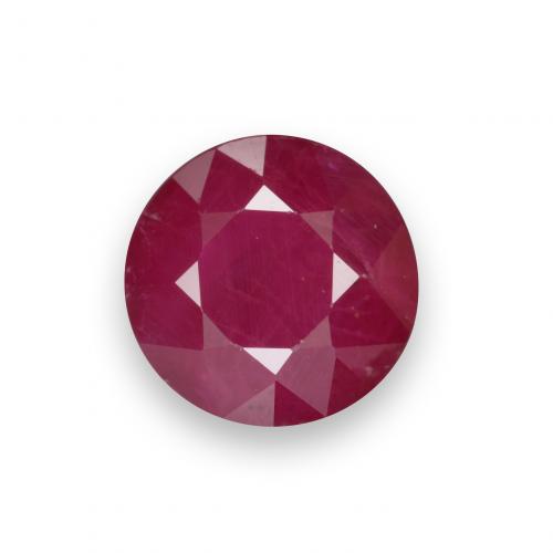 Wine Red Рубин Камень - 1.1ct Круглая Фасетная Огранка (ID: 499503)