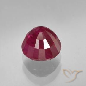 Ruby Gemstone in 5.5 mm (calibrated) Size for Sale, Ruby Stone in Pinkish Red Color